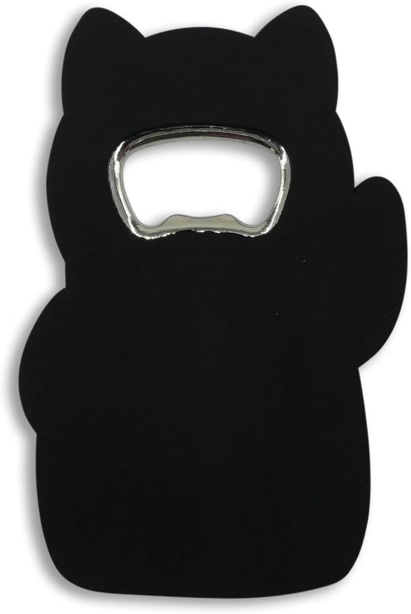 GOOFBALLS Funny Magnetic Bottle Opener – Beer Opener with Hilarious Saying – Strong Magnet for Fridge or Man Cave – Great Gag Gift for Beer Lovers, Dads, Friends - Waving Lucky Cat - Image 2